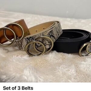 Three belts